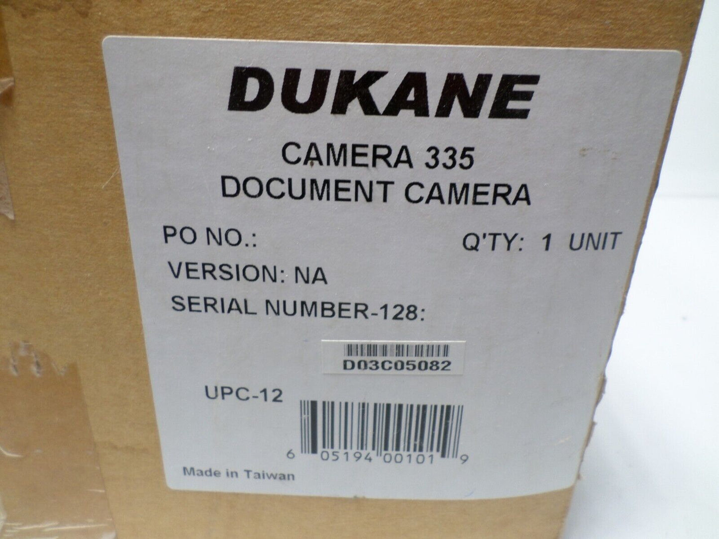 Dukane 335B Flexible Arm SXGA Document Camera Digital Visualizer 6X Digital Zoom