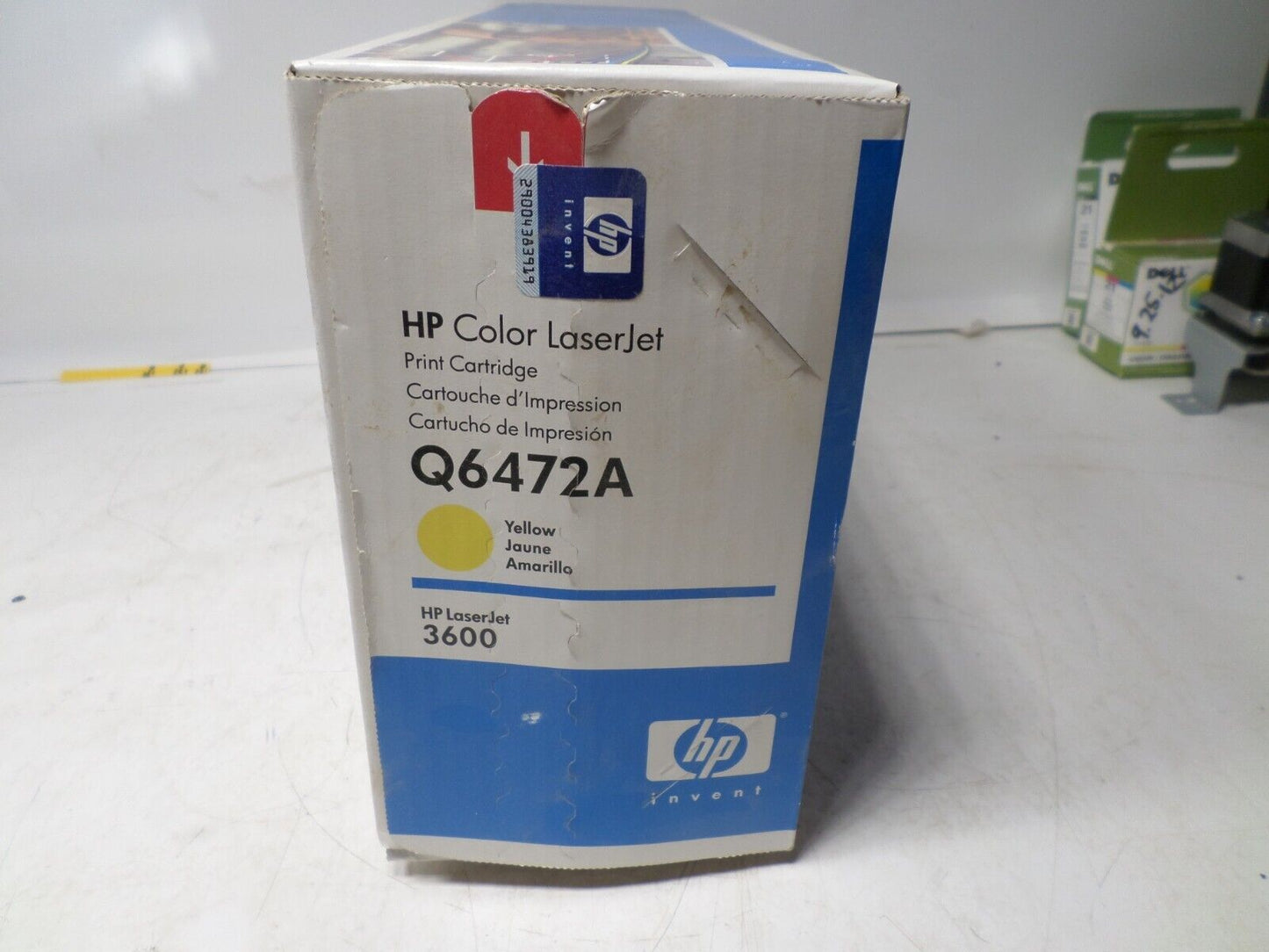 HP 502A LaserJet 3600 OEM Genuine Yellow Toner Cartridge Q6472A New Sealed