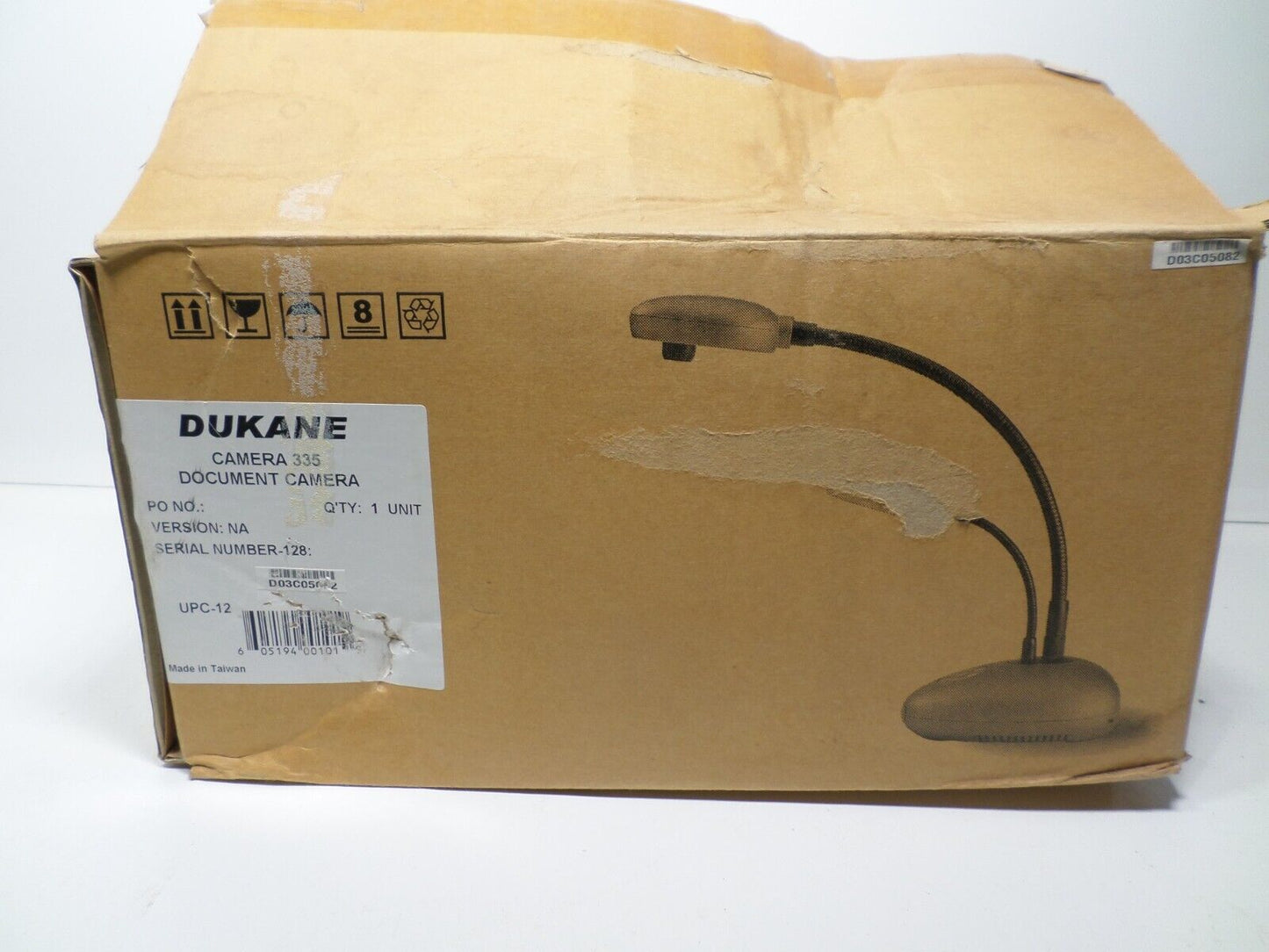 Dukane 335B Flexible Arm SXGA Document Camera Digital Visualizer 6X Digital Zoom